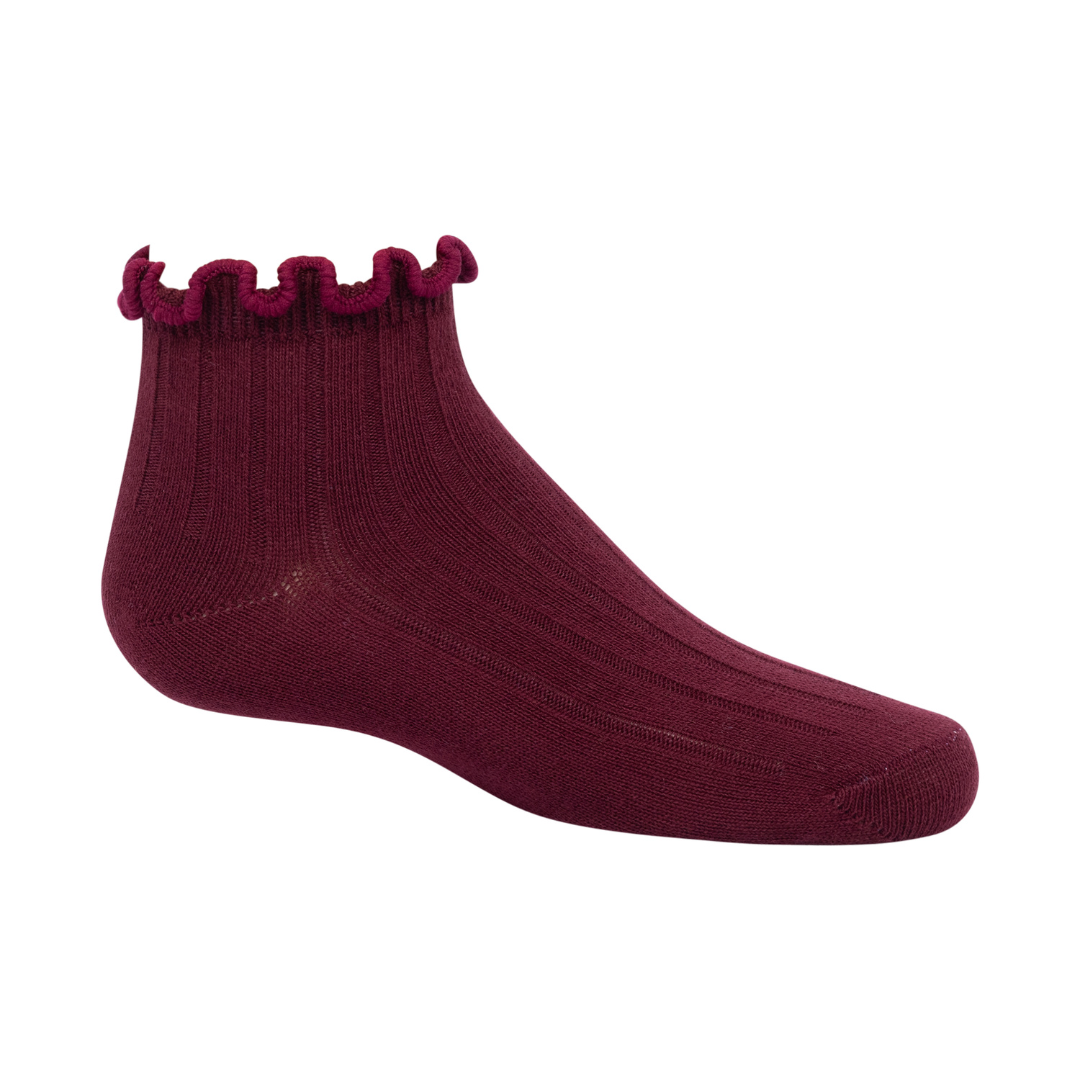 Zubii Contrast Scalloped Edge Ankle - 1306