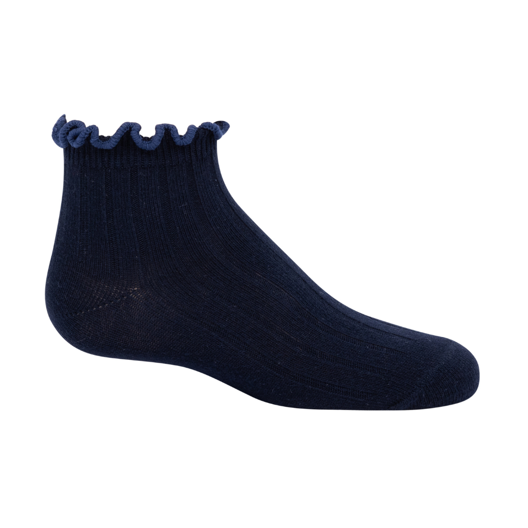 Zubii Contrast Scalloped Edge Ankle - 1306