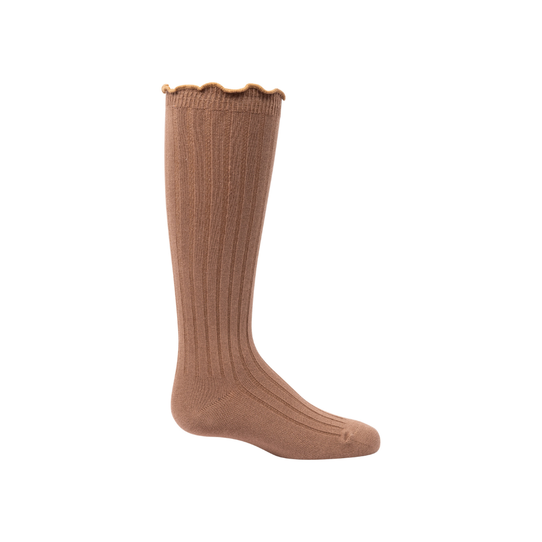 Zubii Contrast Scalloped Edge Knee - 1305