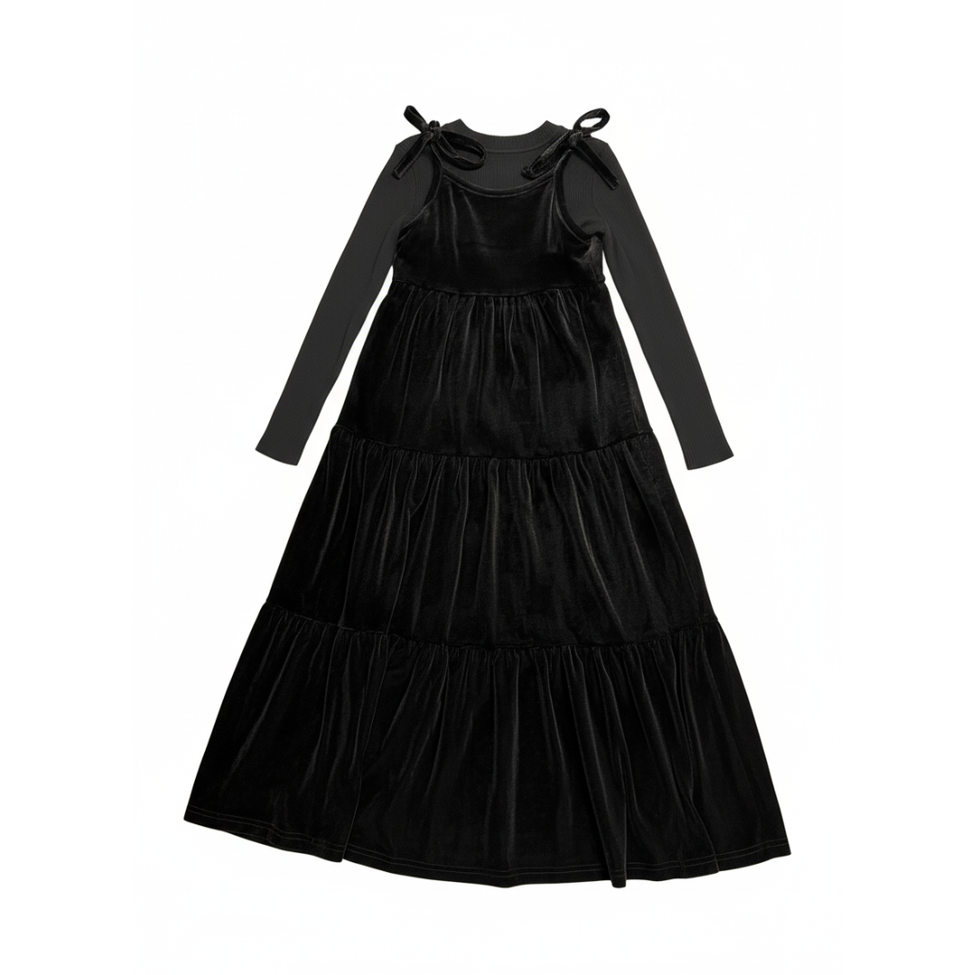 Nino Girls Jumper style Robe with Ribbed Mock Neck - 25339