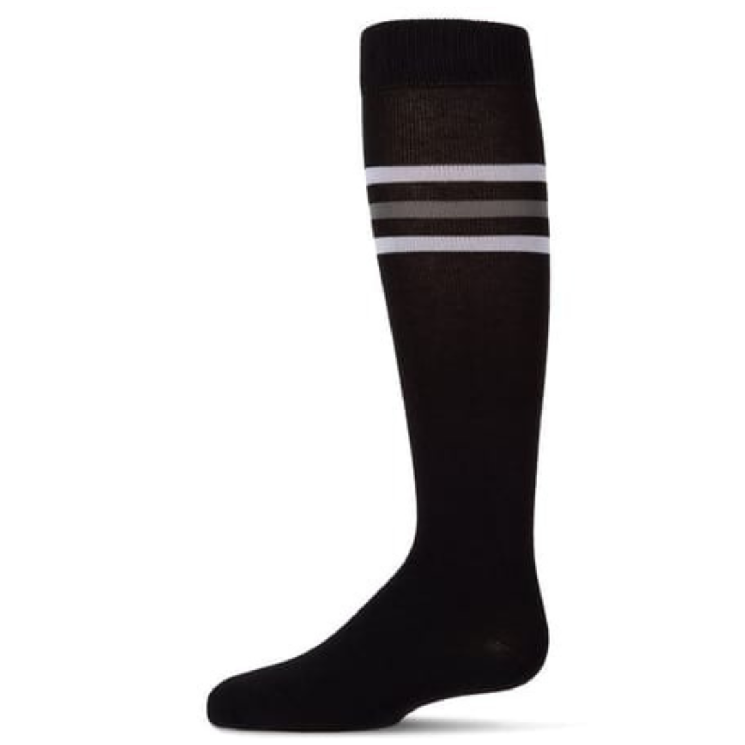 Memoi Triple Stripe Knee High - MKF-7194