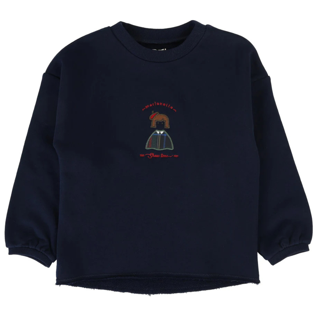 Analogie Plaid Detail Girls Sweatshirt - PDGS
