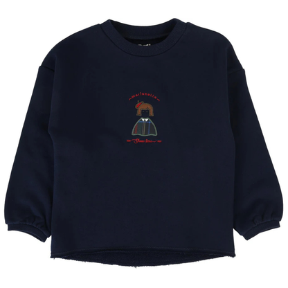 Analogie Plaid Detail Girls Sweatshirt - PDGS