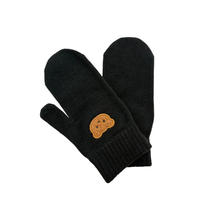 Mini Pops Mitten With Teddy Applique - M-106T