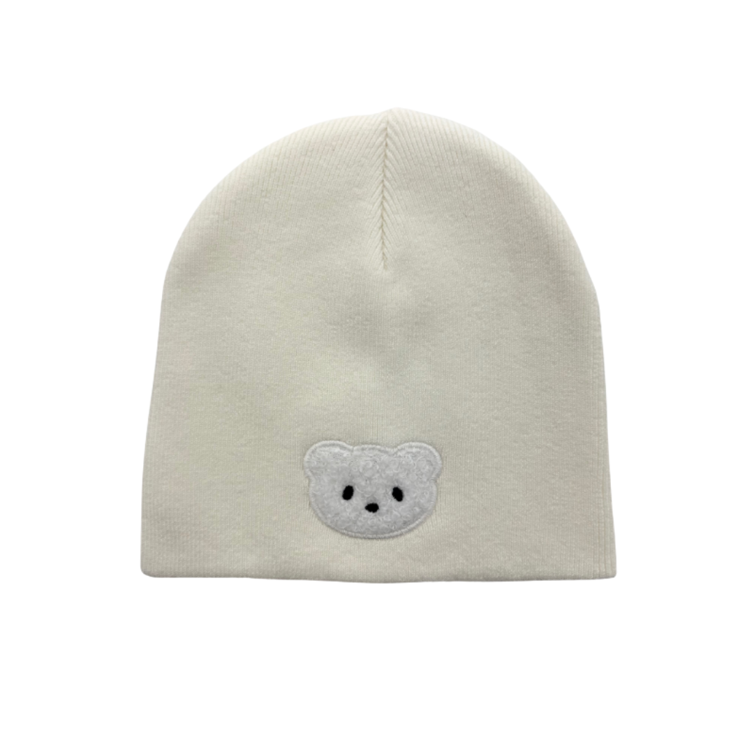 Mini Pops Baby Pull On Hat With Teddy Applique - BRD-106T