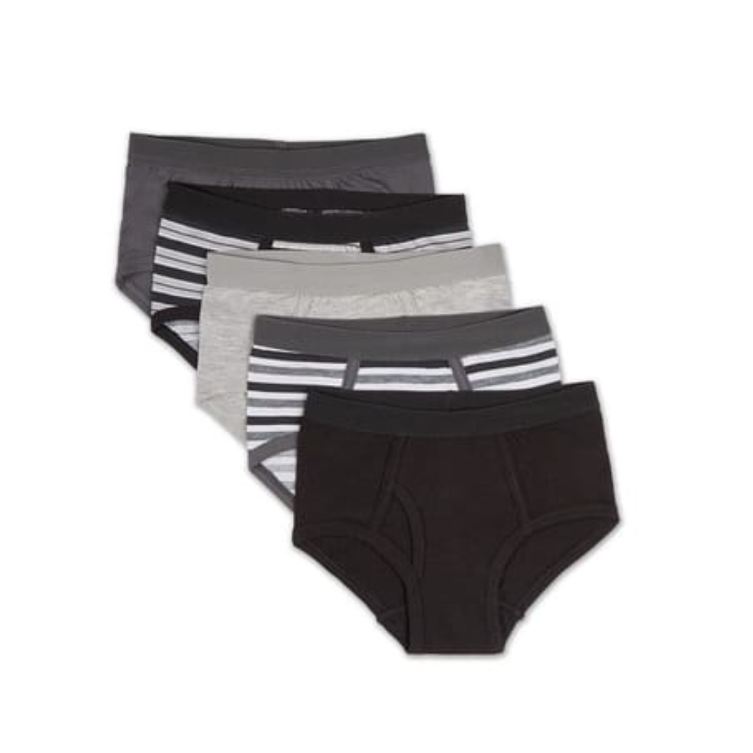 Spot-On Solids & Stripes 5PR Pack Boys Briefs - SP-6000