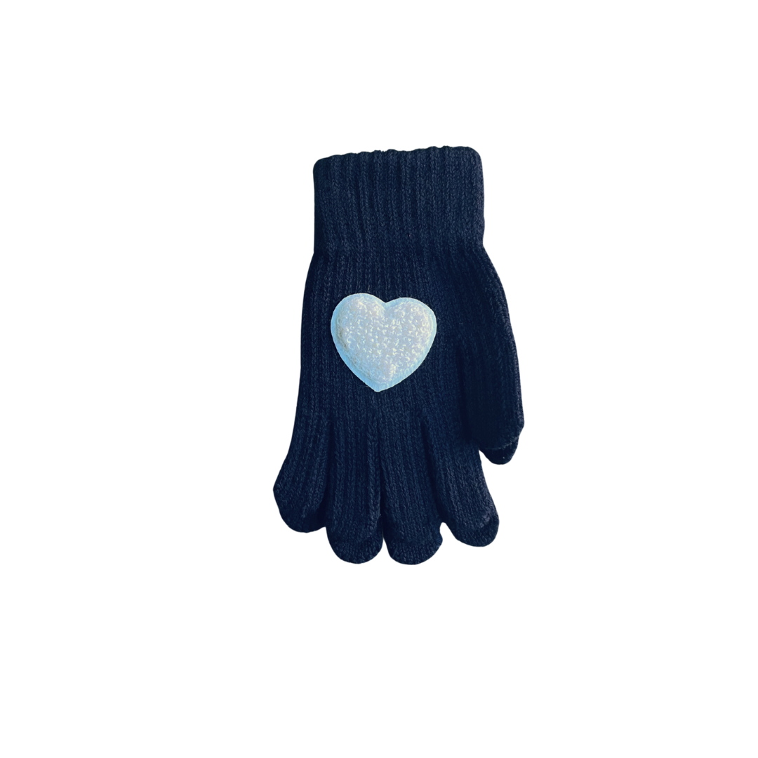 Mini Pops Glove With Sherpa Heart Patch - DG201