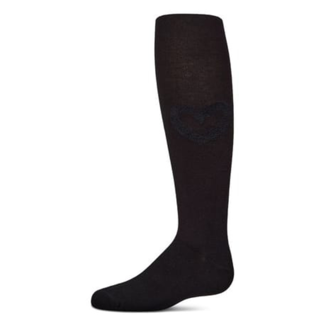 Memoi Terry Heart Cotton Tights - MKF-4084