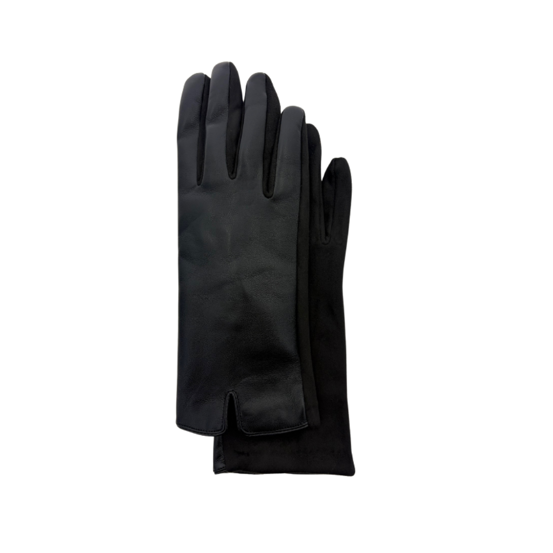 Memoi Faux Leather Glove Split Cuff Design - MEGHK936