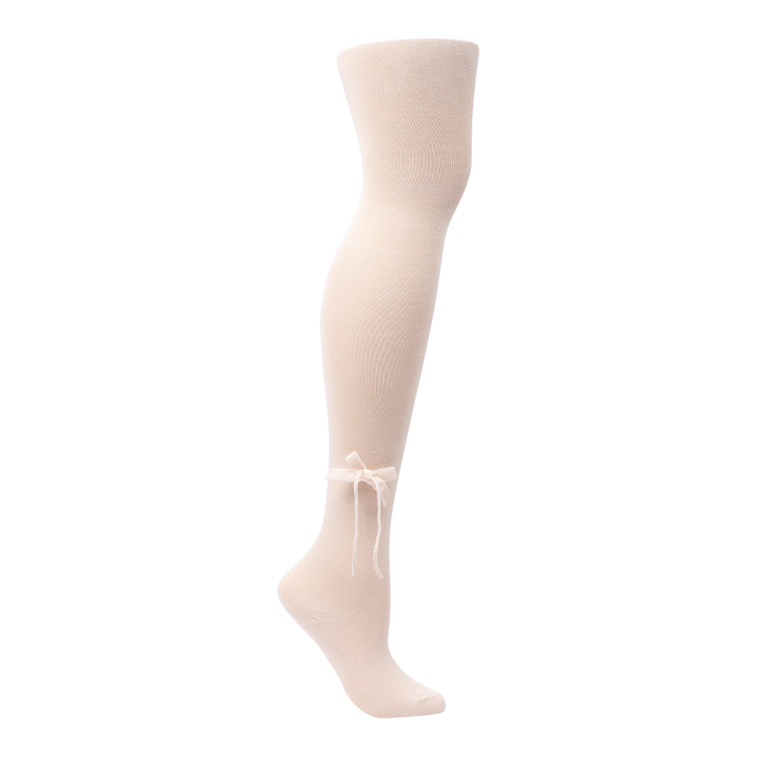 Zubii Thin Velvet Bow Tights - 1301