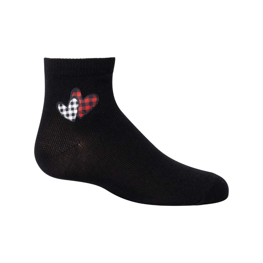 Zubii Checkered Heart Ankle - 1346