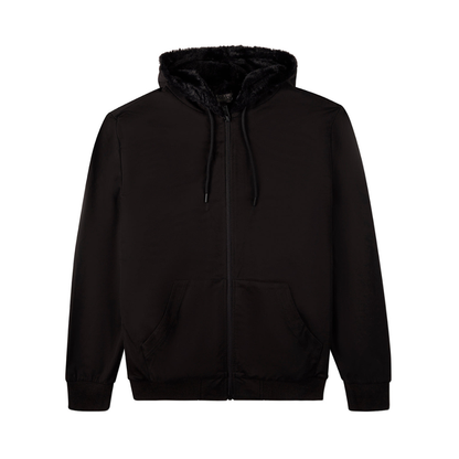 Memoi Mens Faux Fur Zip Up Hoodie - MMJ-005 | Hosiery Plus