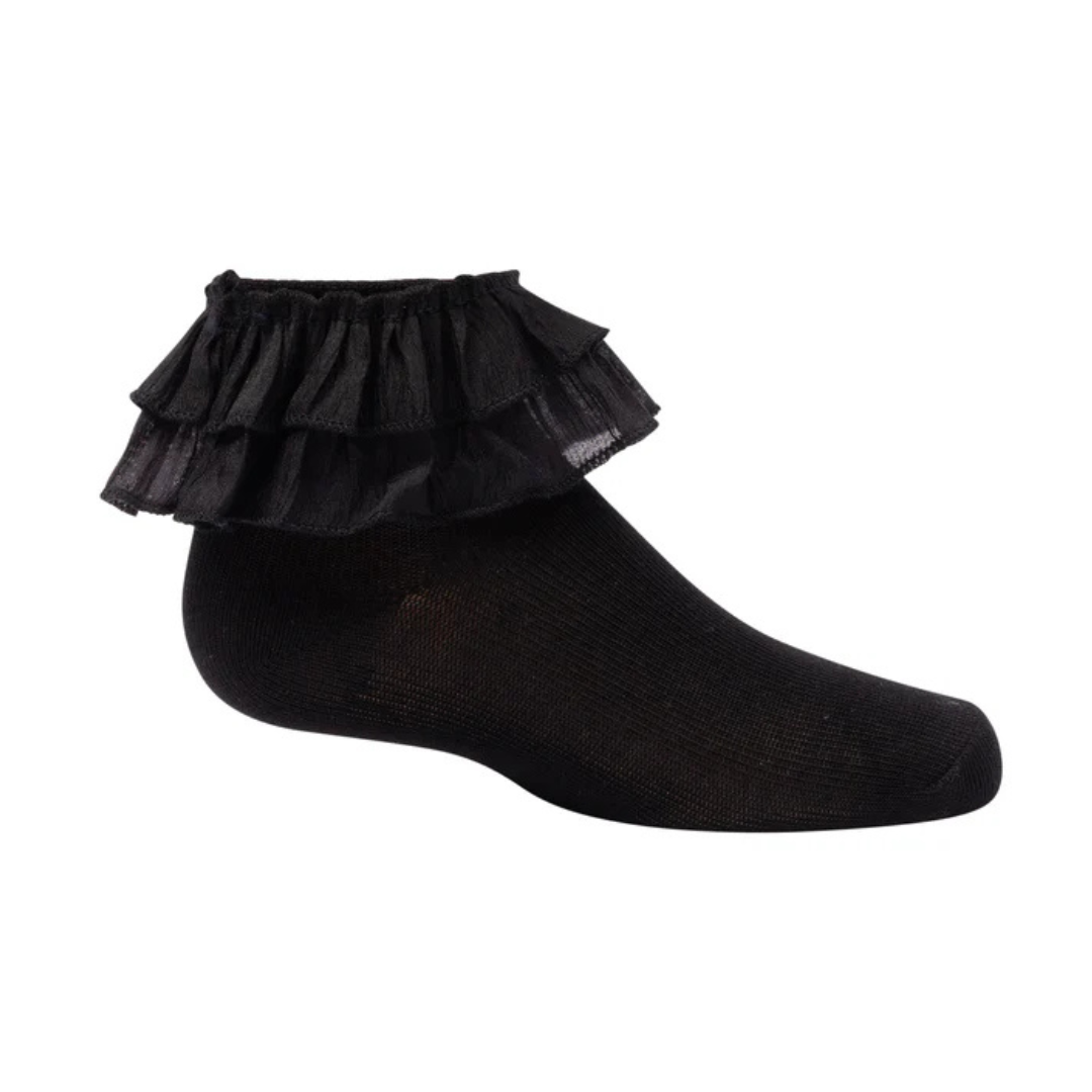 Zubii Chiffon Double Ruffle Ankle - 1319