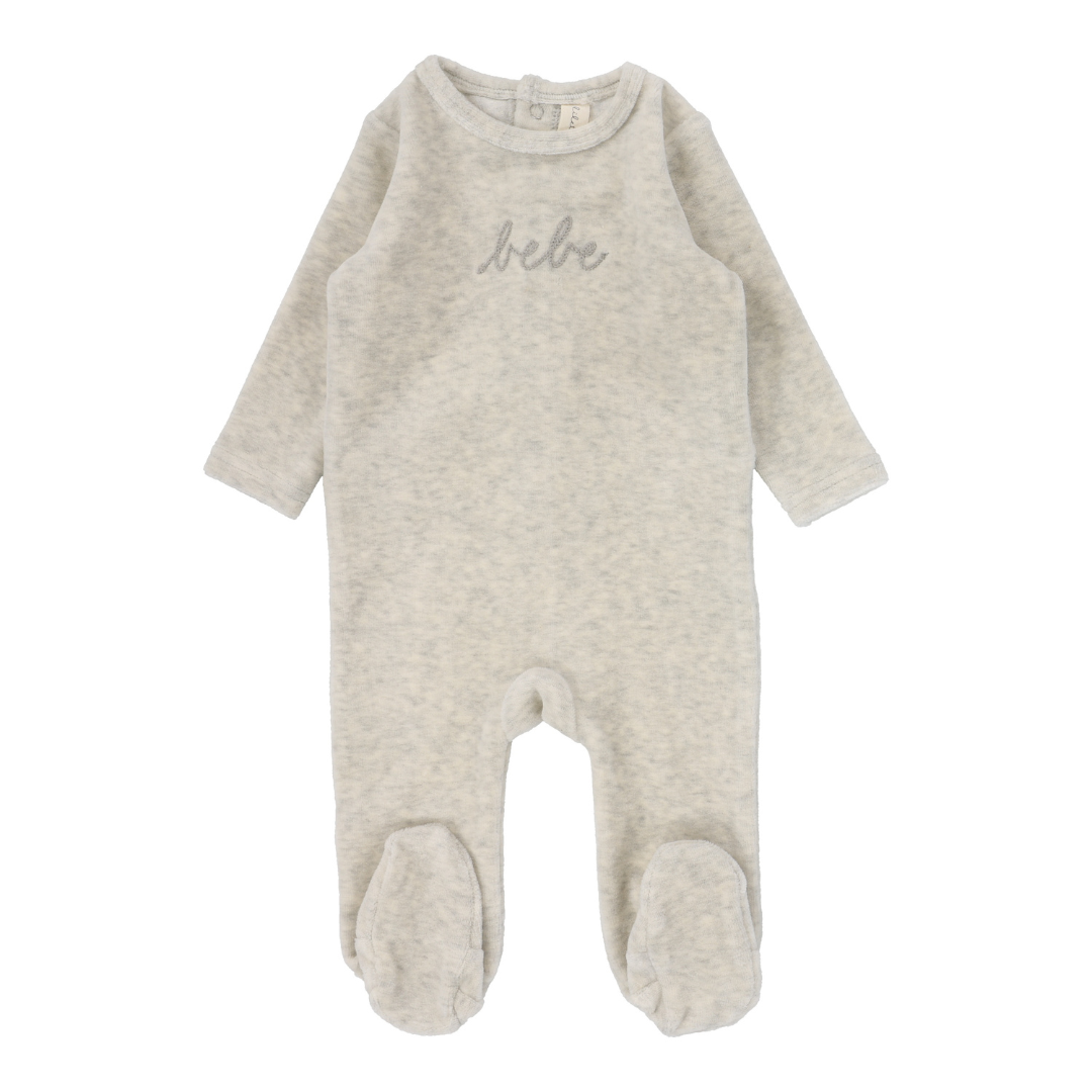 Lilette Velour Bebe Footie - VBF