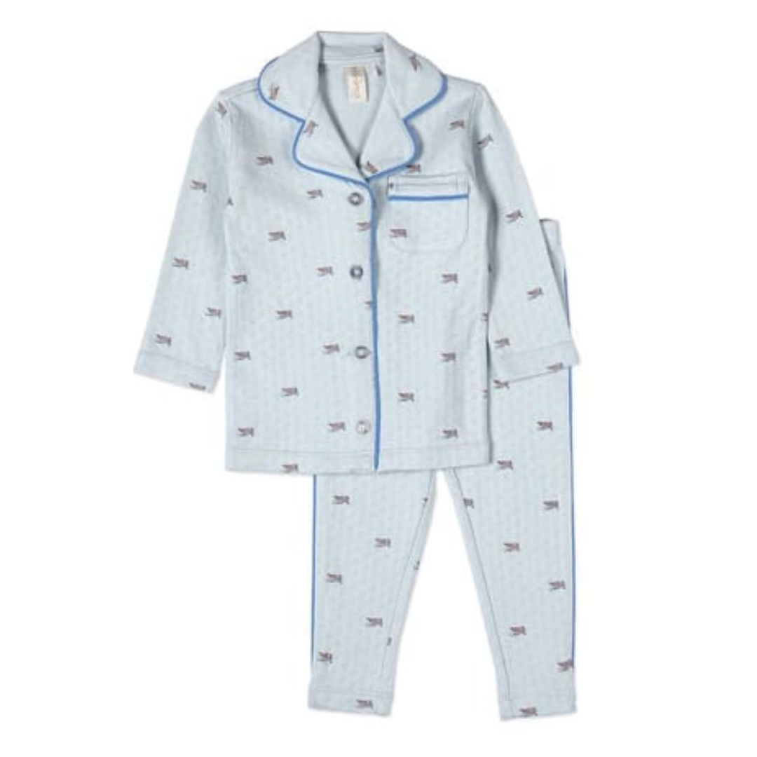 MiniMoi Row Your Boat Gently Pointelle 2 Pc Pajama Set - IBJ09658