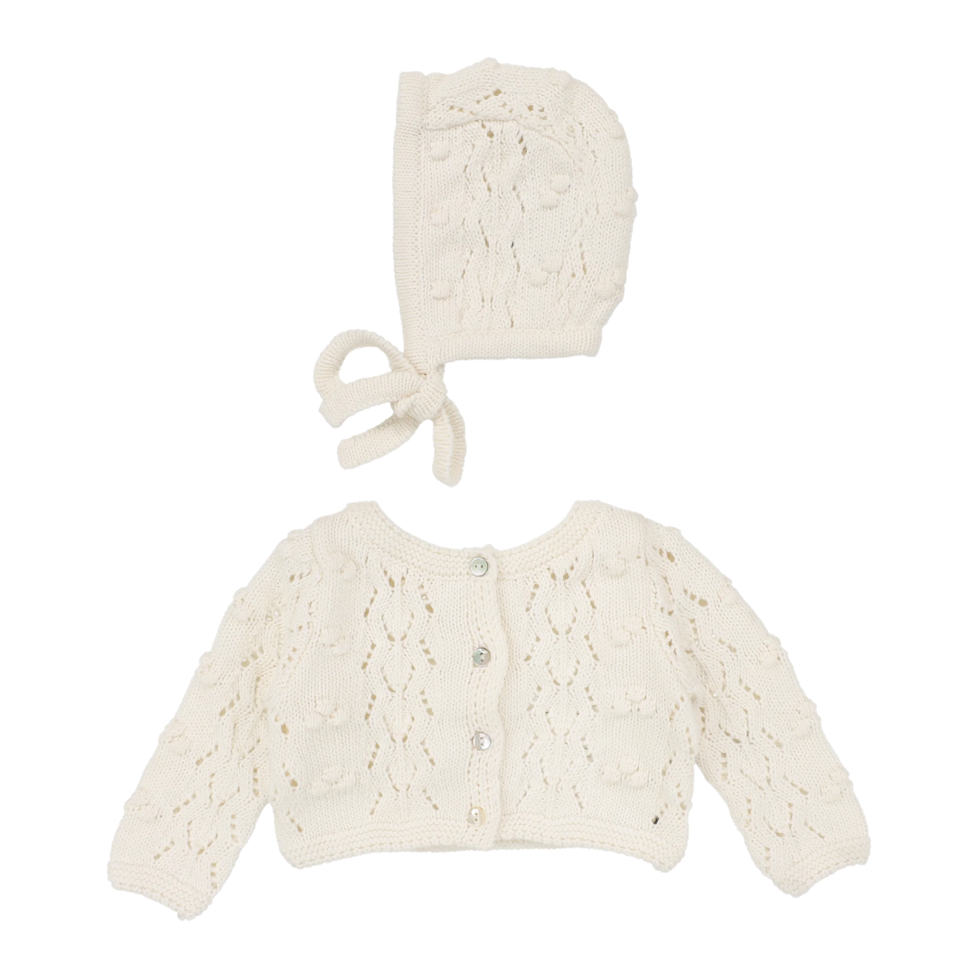 Lilette Popcorn Weave Cardigan Set - PWC