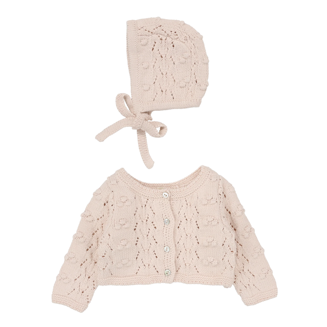 Lilette Popcorn Weave Cardigan Set - PWC