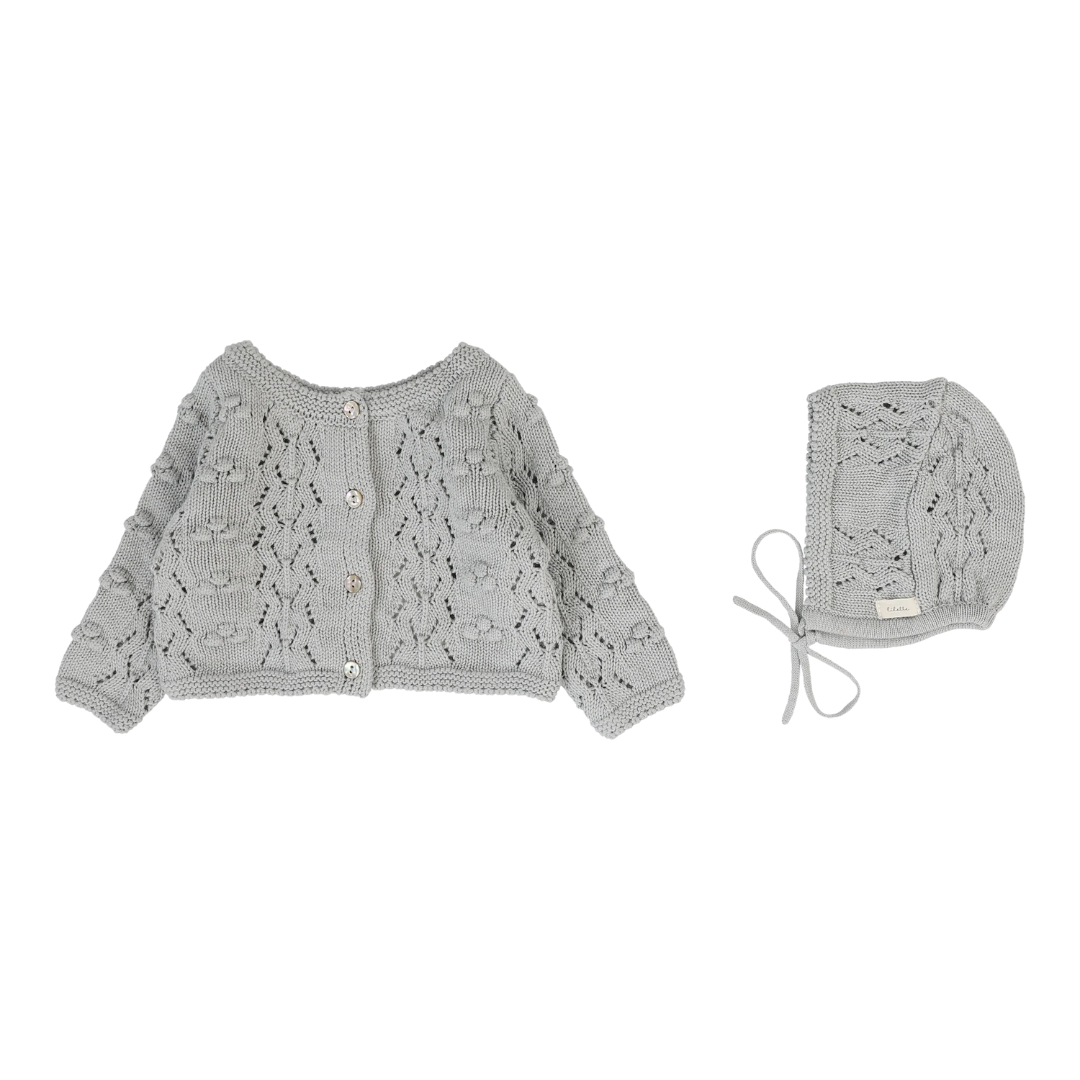 Lilette Popcorn Weave Cardigan Set - PWC