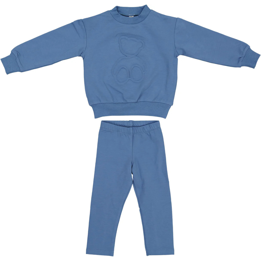 Bonjoy Embossed Teddy Sweatshirt Set - BLW25032SW