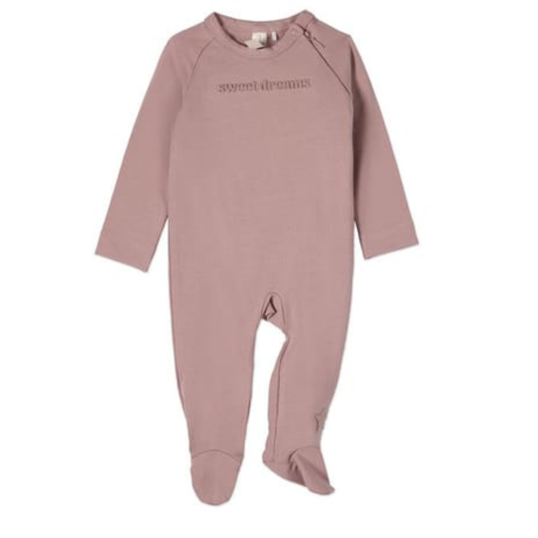 MiniMoi Sweet Dreams Hidden Zipper Footie - IAF09687