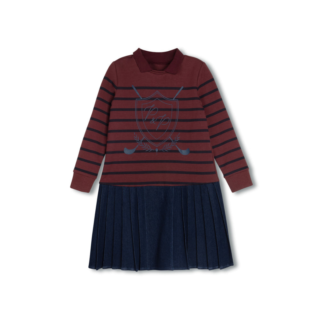 Phil and Phoebe  Tema Embroidered Emblem Dress - C-22418