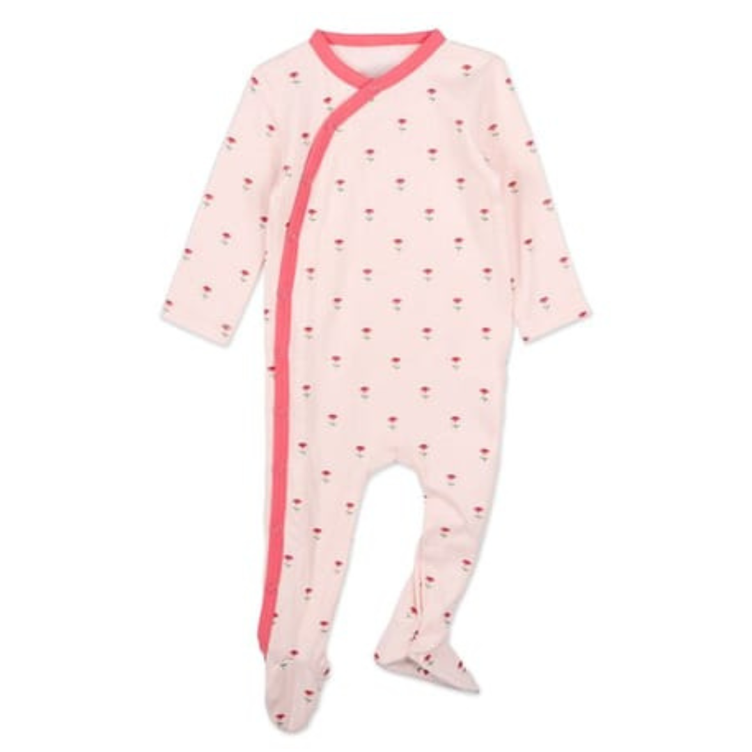 MiniMoi Plant Your Dreams And Grow Happy Pointelle Footie - IAB09636