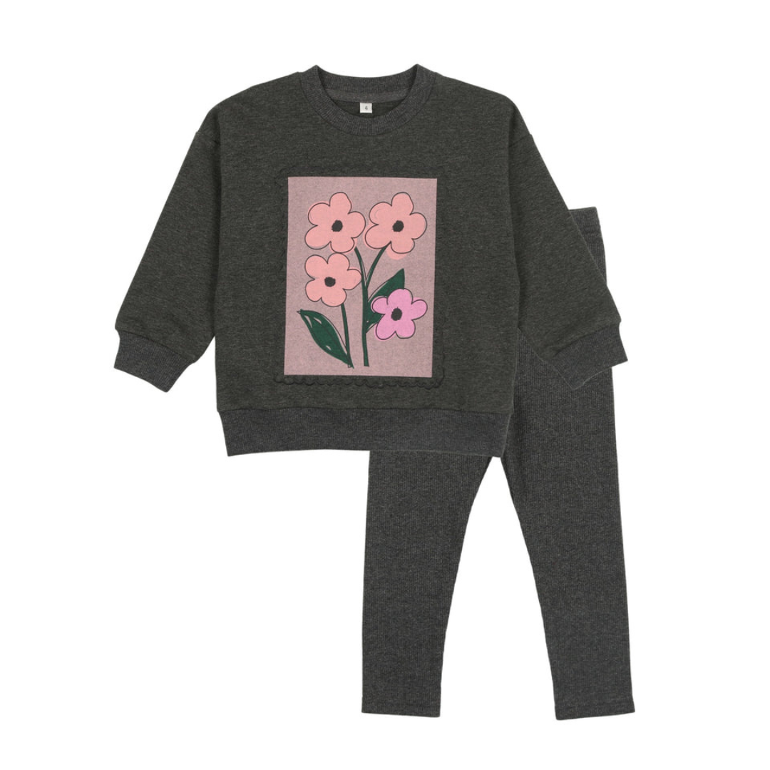 Bonjoy Graphic Photo Sweatshirt Set - BTW25009SS