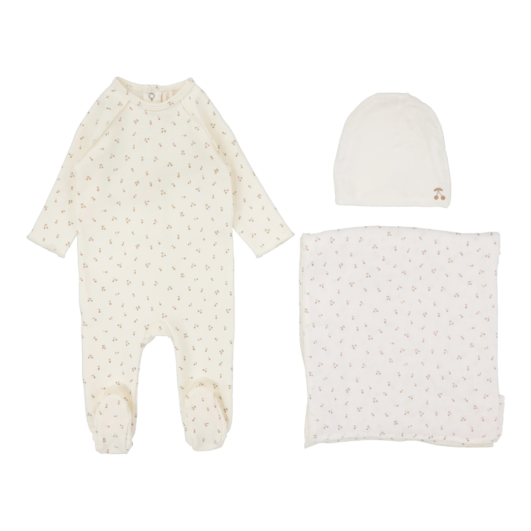 Lilette Cherry Print Layette Set - CPLS
