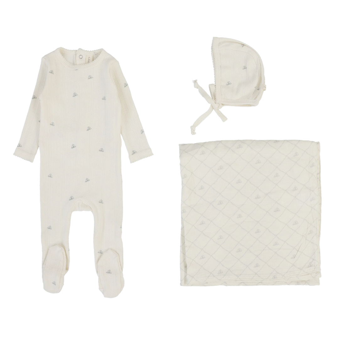 Lilette Printed Pointelle Layette Set - PPLS
