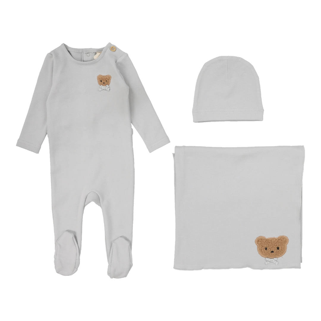 Lilette Bear Applique Layette Set - BALYS
