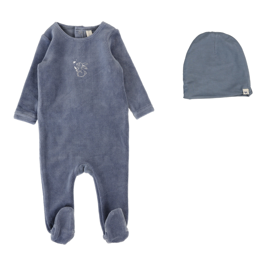 Lilette Velour Forest Graphic Footie Set - VFGFS