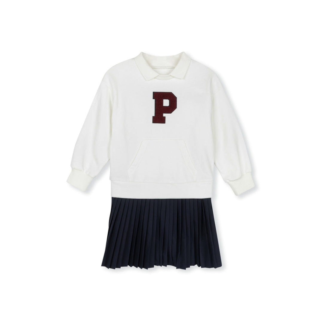 Phil and Phoebe  Sherpa Letter Patch Dress - C-21362