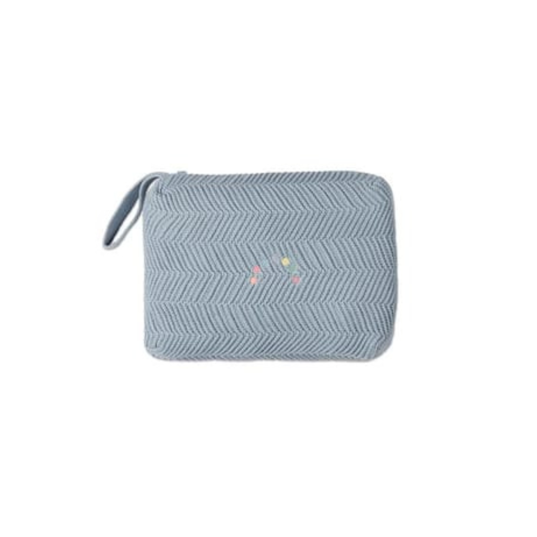 MiniMoi Herringbone Knit Blanket In a Pouch - IJT09654