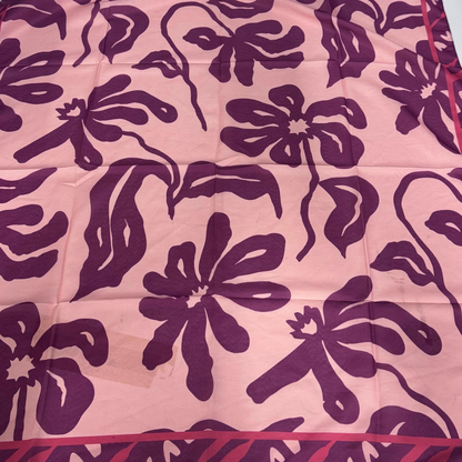 Nicsessories Burgundy Floral Headscarf - Nic-06-AW25