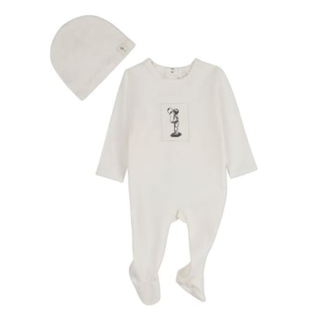 MiniMoi The Little Boy And His Balloon 2 Pc Footie Set - INA09672