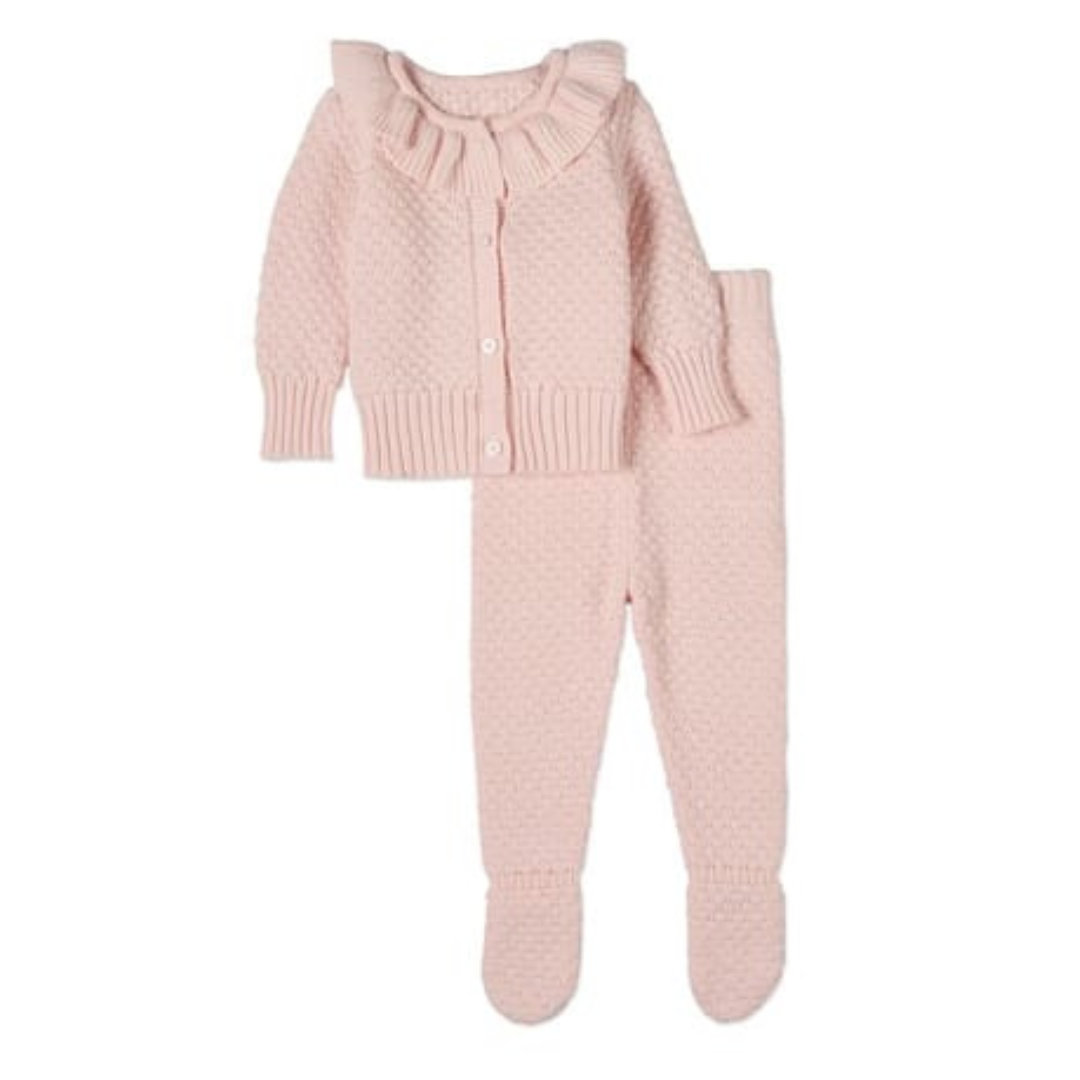 MiniMoi Girls Knit 2 Pc Cardigan set - INT09646