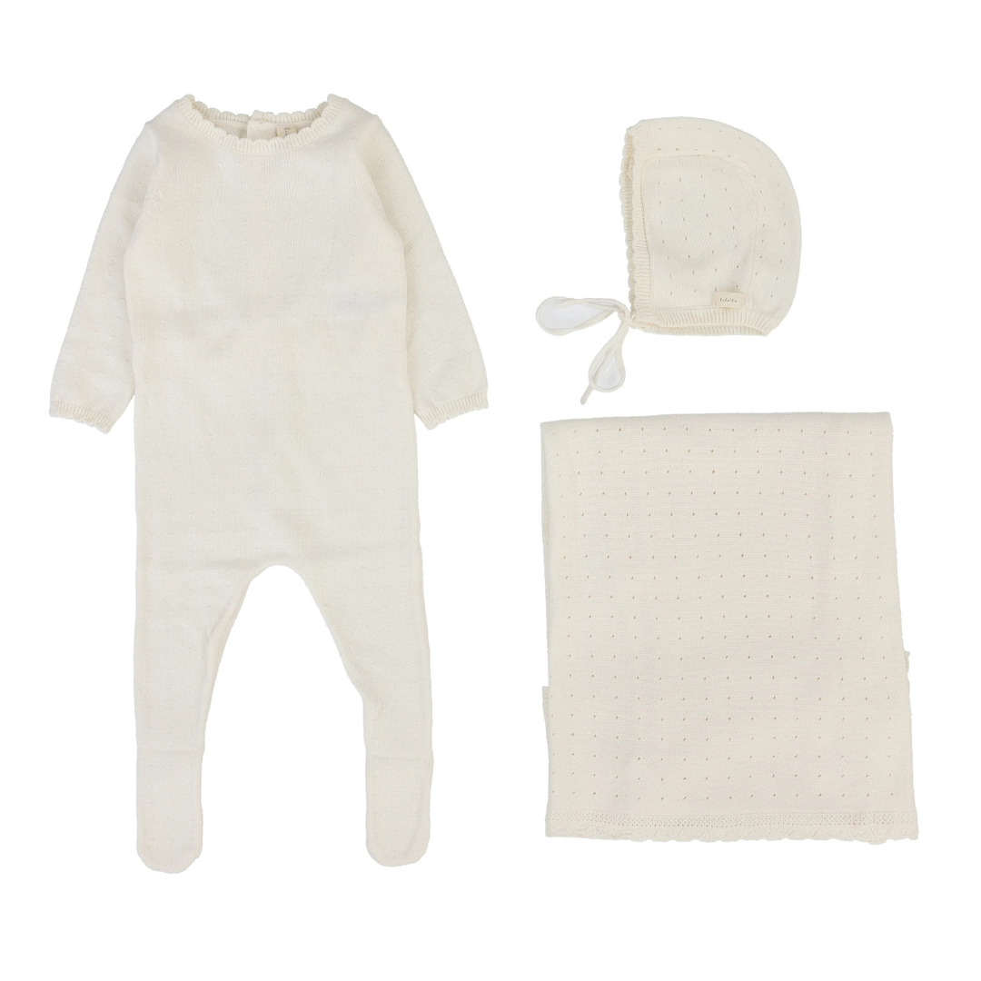 Lilette Dotty Knit Layette Set - DKLS