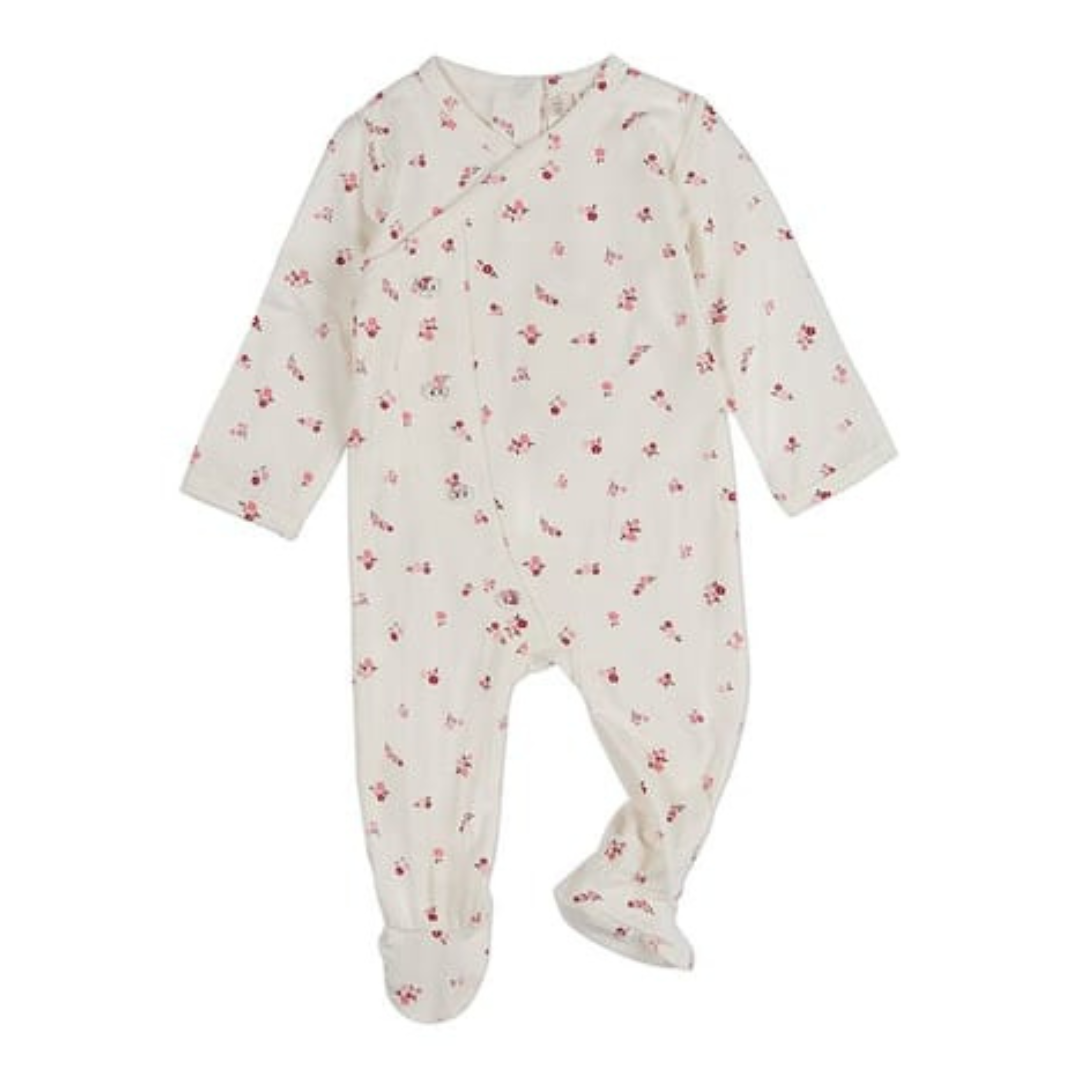 MiniMoi Blissful Blossoms Crossover Footie - IAA09619