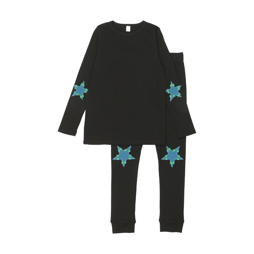 Bopop Star Patch Pajamas - V137