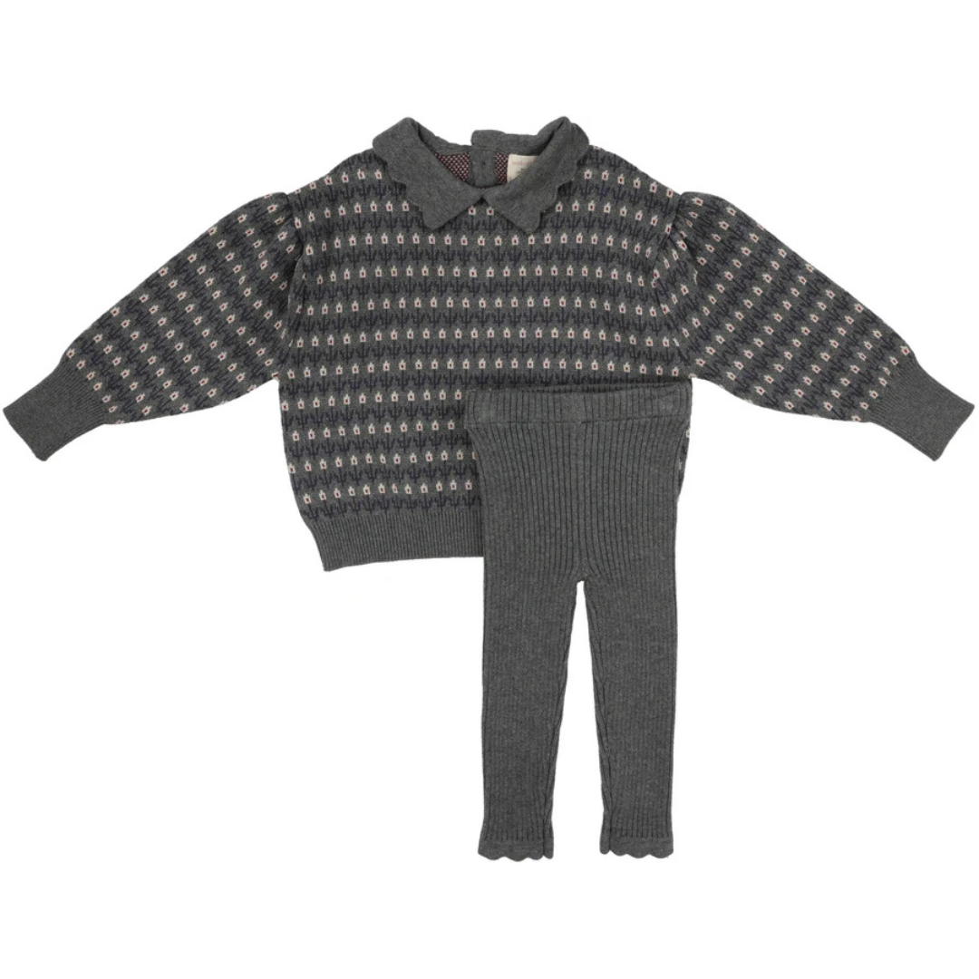 Analogie Floral Knit Set - DFKS