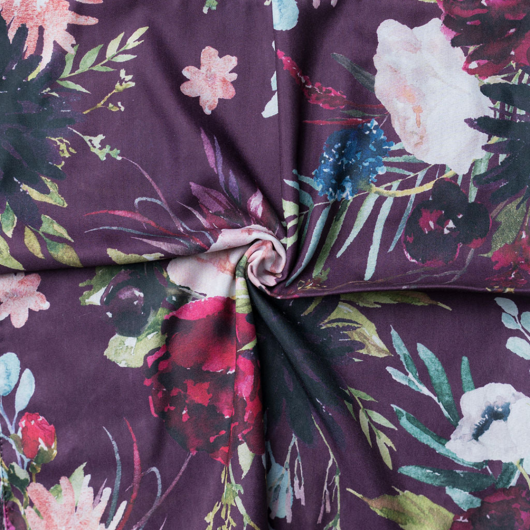 Nicsessories Burgundy Garden Headscarf - Nic-07-AW25