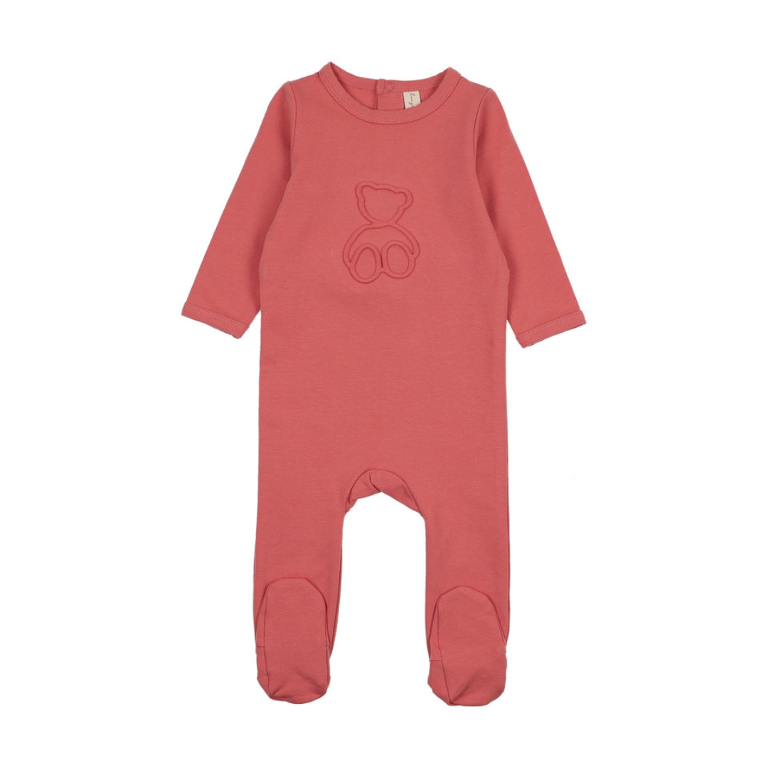 Bonjoy Embossed Teddy Footie - BLW25032F