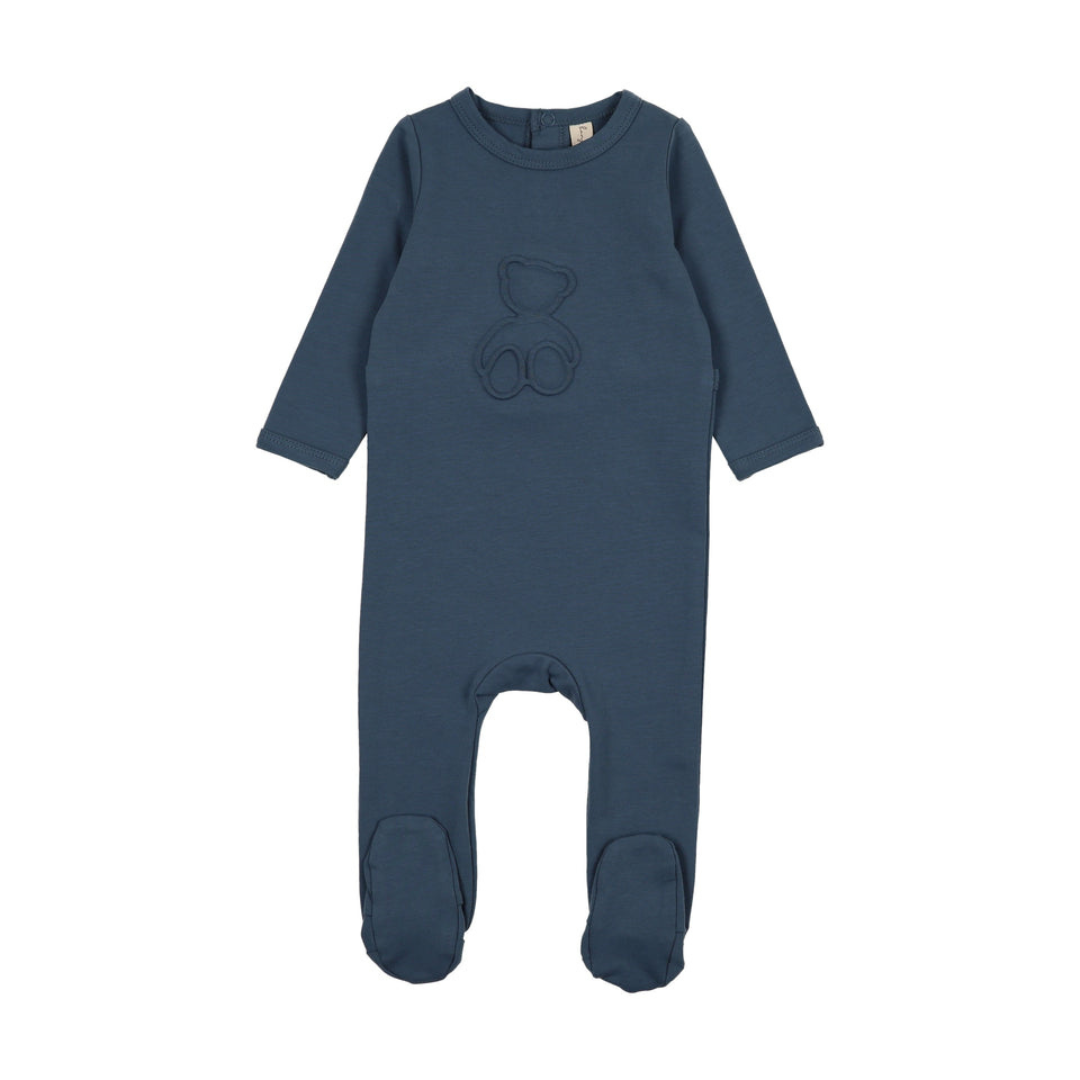 Bonjoy Embossed Teddy Footie - BLW25032F