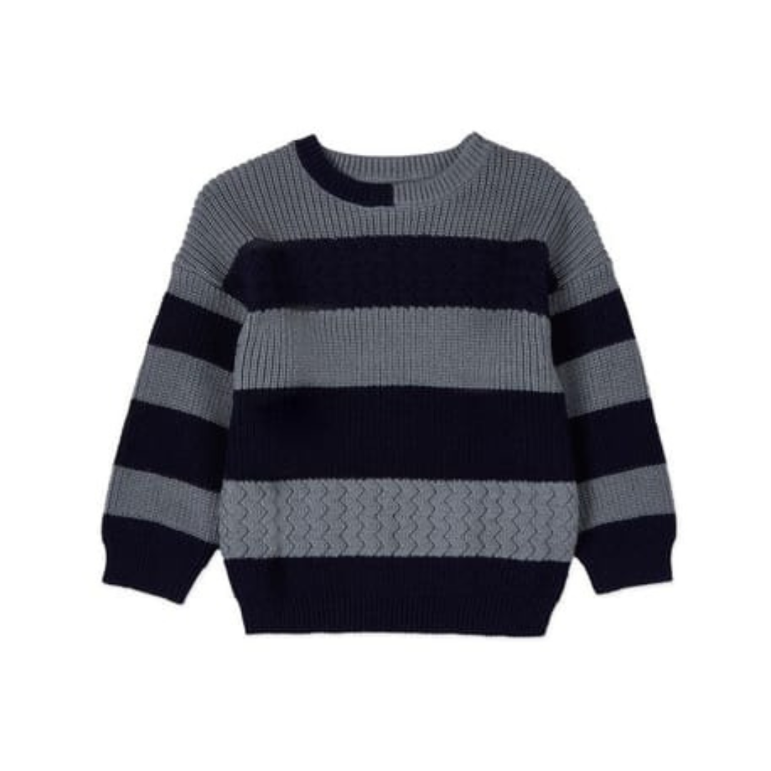 MiniMoi Two Tone Knit Sweater - IFT09649