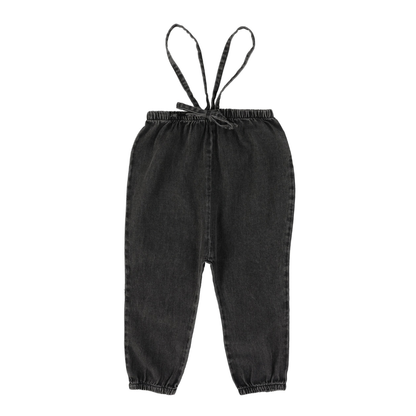 Lil Legs Bubble Suspender Pants - DBSR