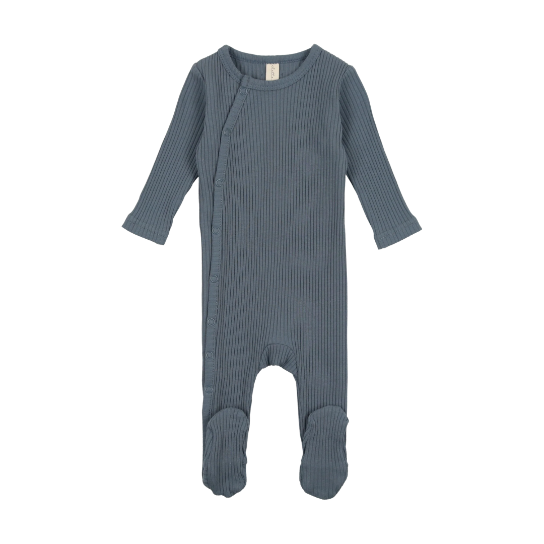 Lilette Side Snap Rib Footie - SSRF