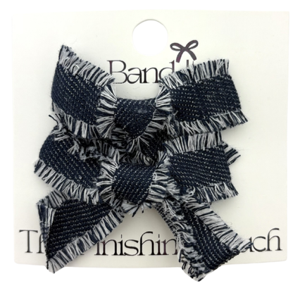 Hp Hair Accessories Frayed Edge Denim Mini Bows - MD26S-031SB