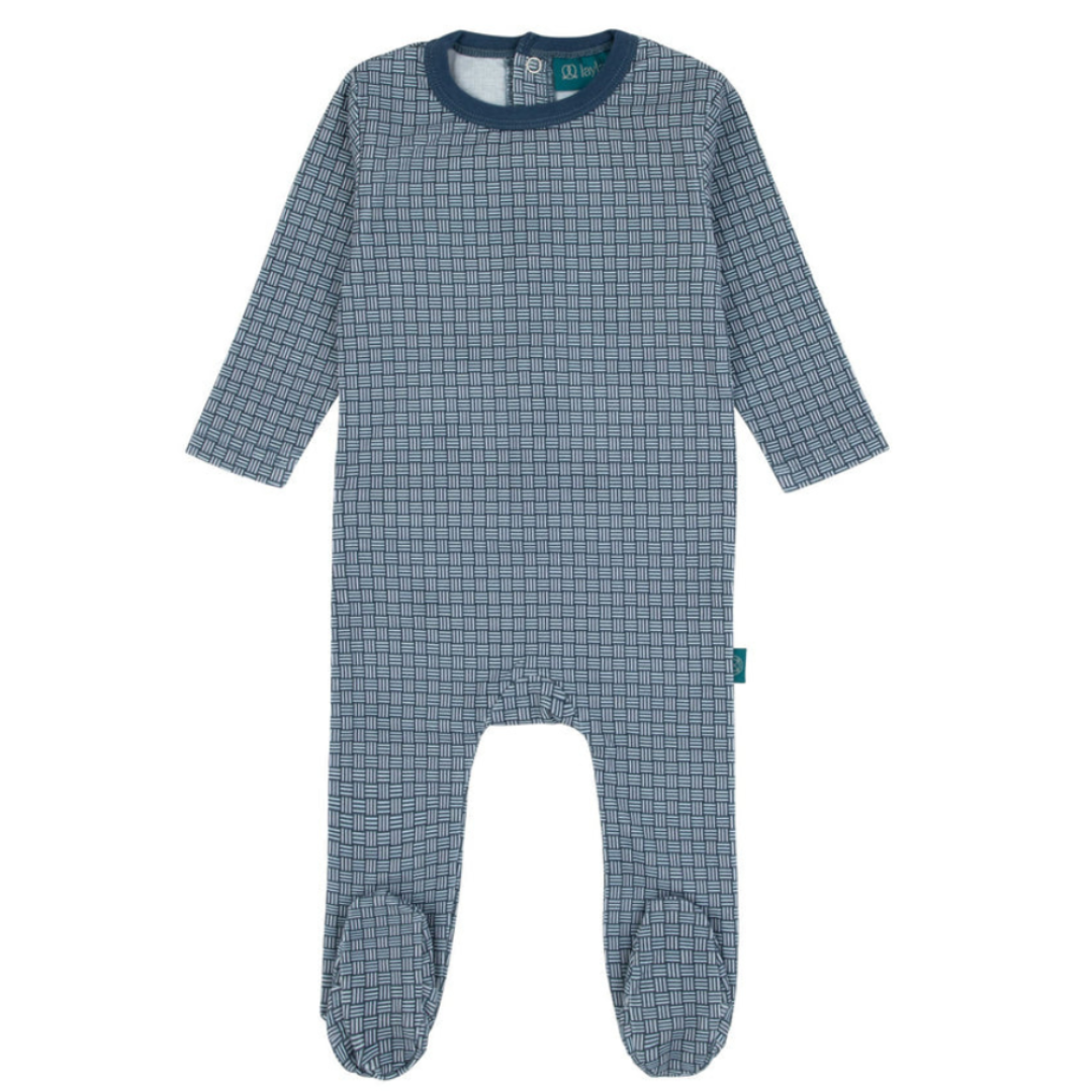 Bondoux Weaved Print Footie - 152BB