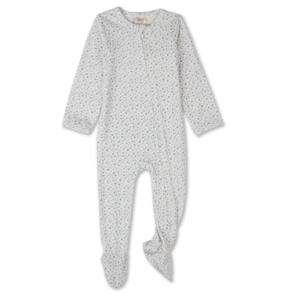 MiniMoi Abstract Spots Front Zip Footie - IAE09992