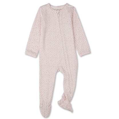 MiniMoi Abstract Spots Front Zip Footie - IAE09992
